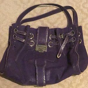 Jimmy Choo Purple Tote Bag